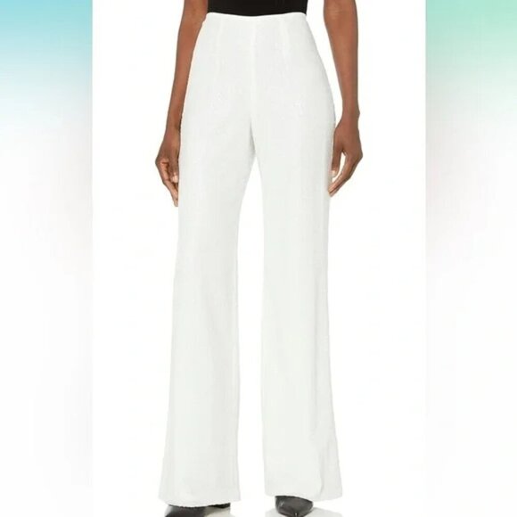 Black Halo Eve Sequin Wide Leg Pants - Picture 1 of 6